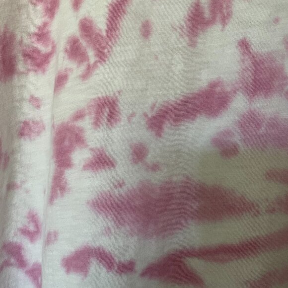 Tie-Dyed Cold Shoulder Should Sleeve Round Neck T-Shirt 1X - Picture 4 of 5